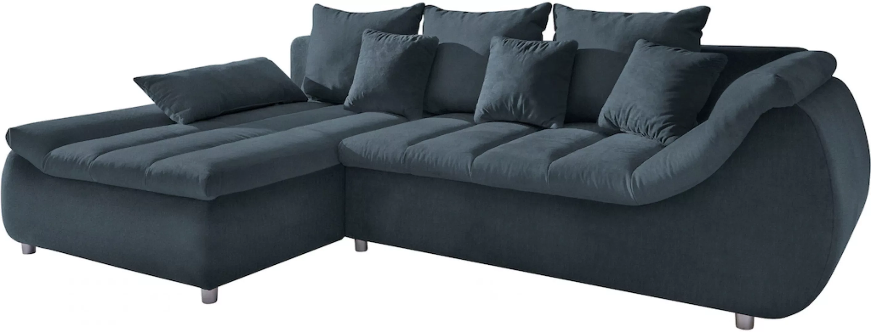 INOSIGN Ecksofa "Imola elegant und bequem, aktuelle Steppung im Sitz, L-For günstig online kaufen