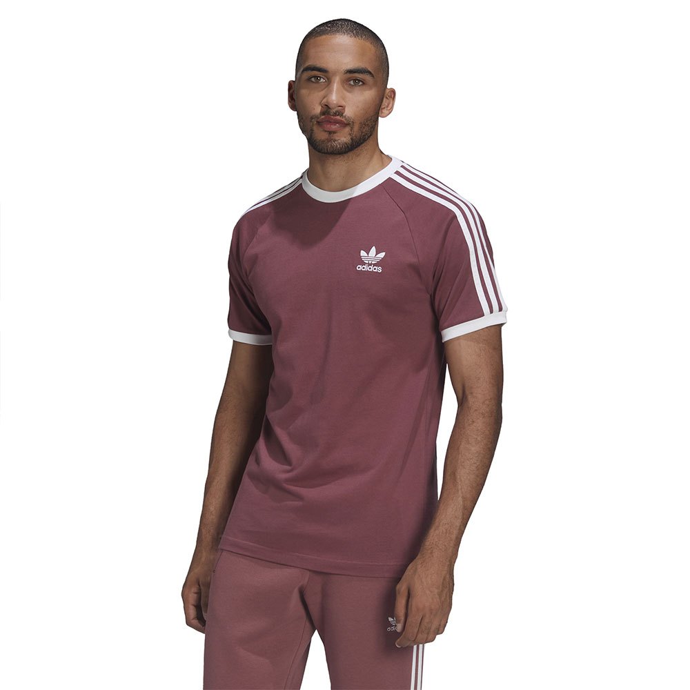 Adidas Originals 3 Stripes Kurzärmeliges T-shirt S Quiet Crimson günstig online kaufen