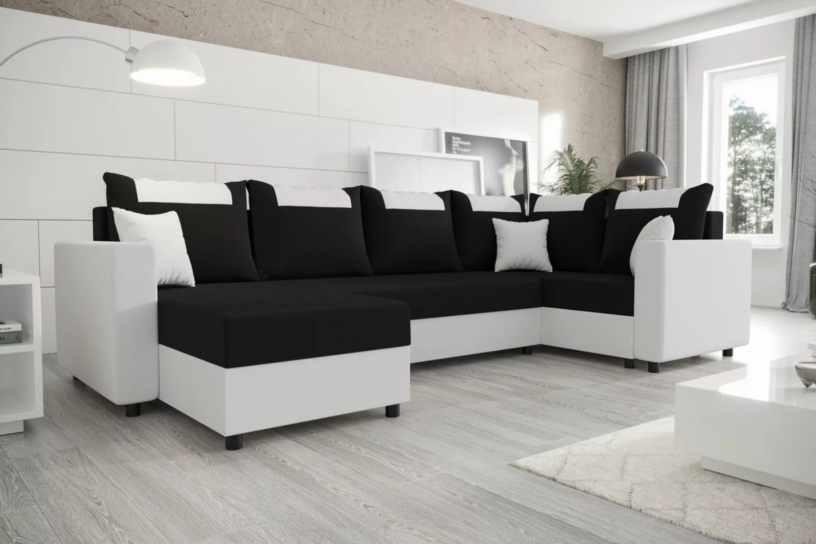 ALTDECOR Wohnlandschaft STARI-LONG, Couch mit Schlaffunktion, Wohnzimmer - günstig online kaufen