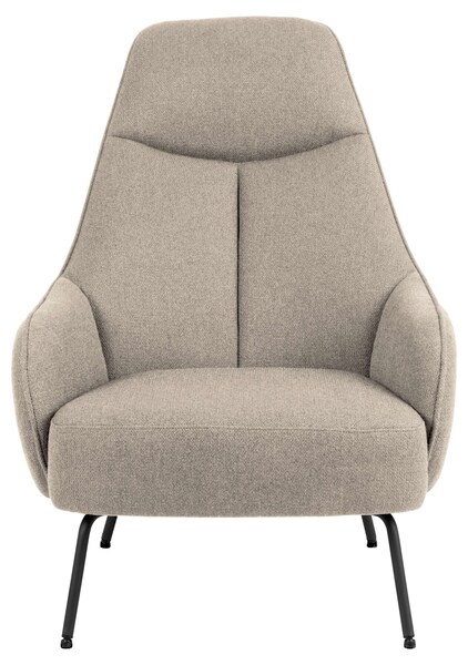 ACTONA GROUP Loungesessel "Texas", Lehnstuhl, Boucle beige, Gestell matt sc günstig online kaufen