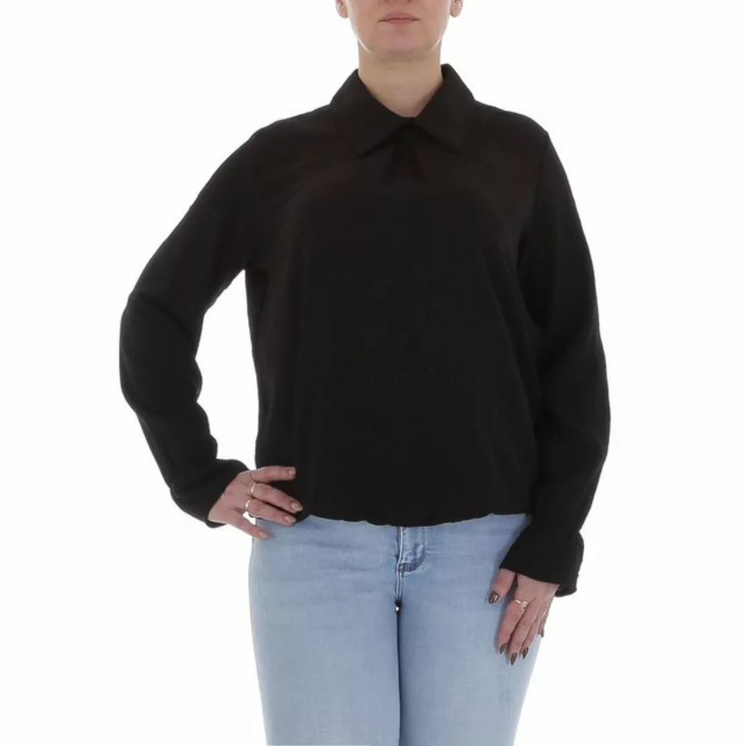 Ital-Design Langarmbluse Damen Elegant (85915897) Bluse in Schwarz günstig online kaufen