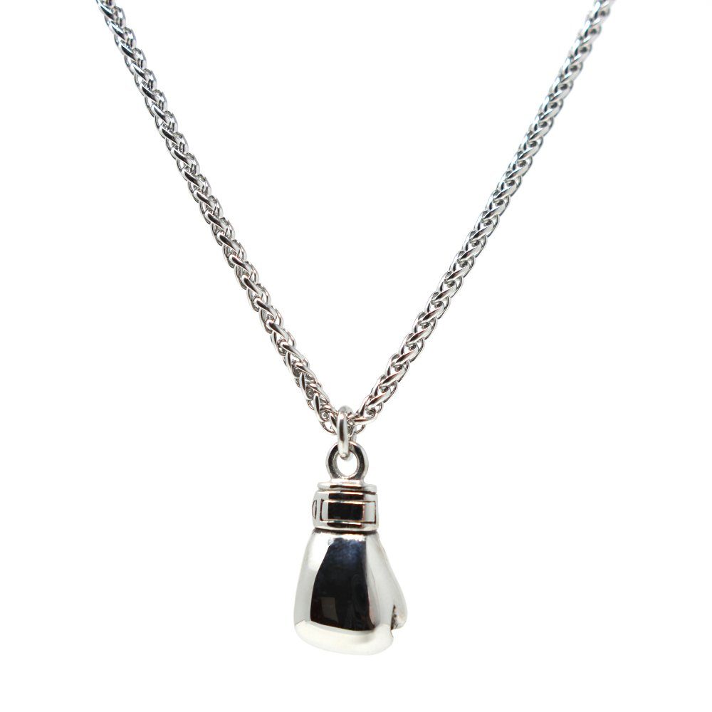 DALMARO Edelstahlkette Lederkette Edelstahl 316 BOXING günstig online kaufen