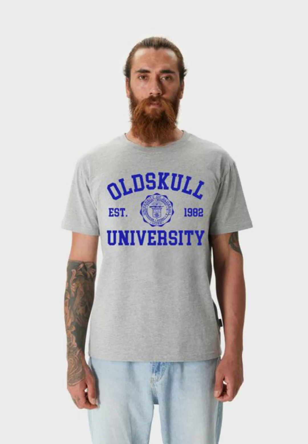 Oldskull T-Shirt Retro University Logo Graphic günstig online kaufen