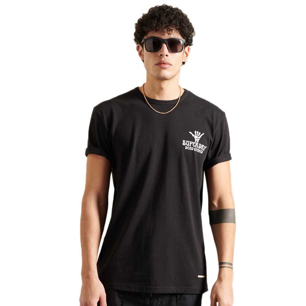 Superdry Cali Surf Graphic Relaxed Fit Kurzärmeliges T-shirt L Black günstig online kaufen