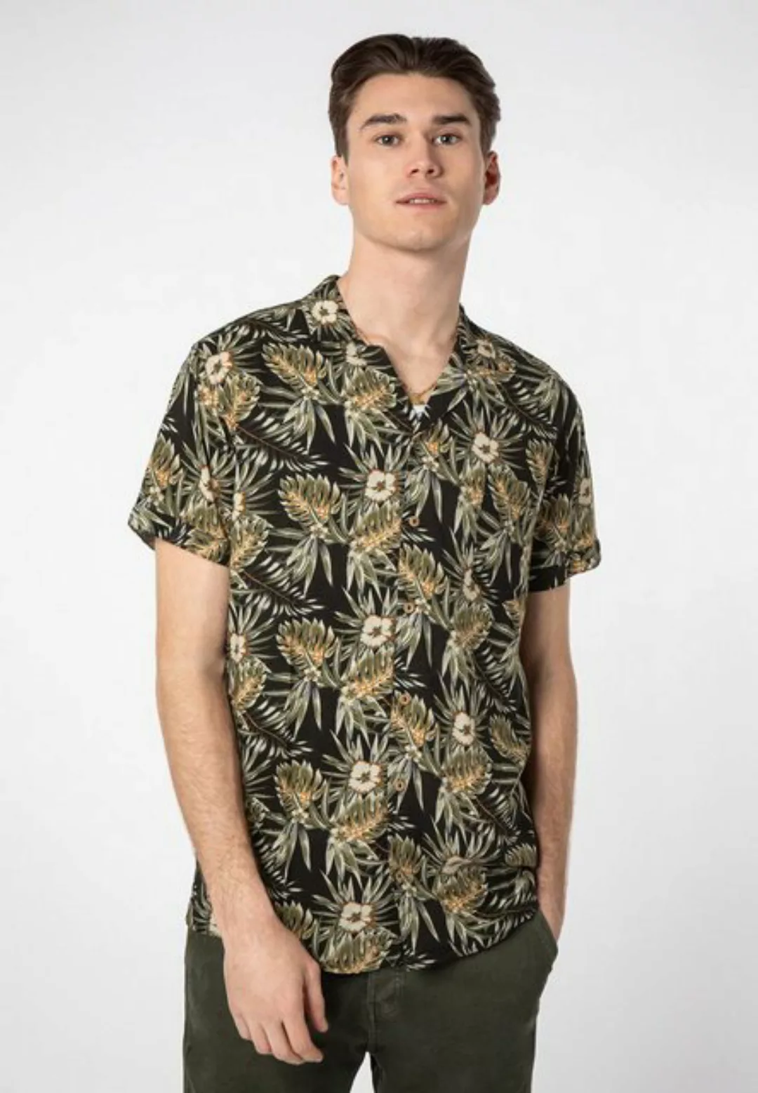 Urban Surface Kurzarmhemd Hawaiihemd kurzarm Alloverprint günstig online kaufen