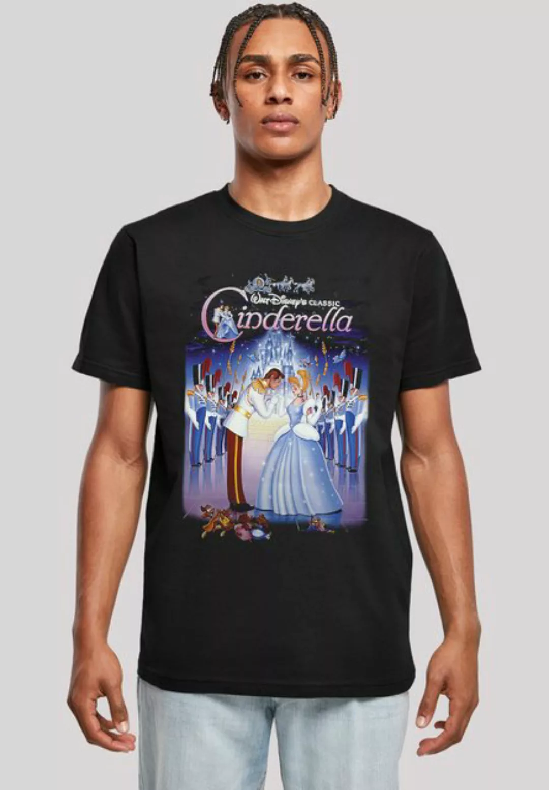 F4NT4STIC T-Shirt Disney Cinderella Aschenputtel Collage Poster Herren,Prem günstig online kaufen