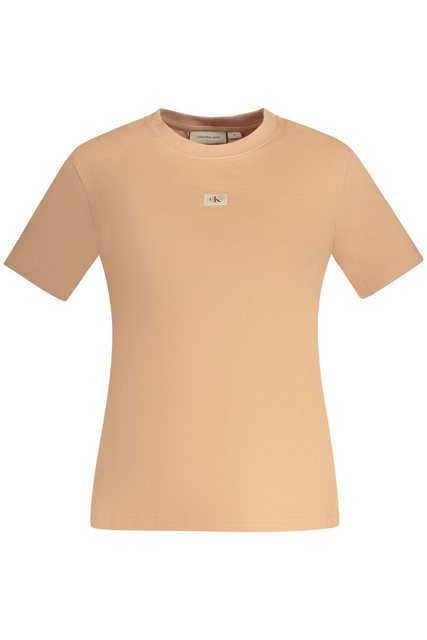 Calvin Klein Jeans T-Shirt Rosa Damen-Kurzarmshirt aus Bio-Baumwolle mit günstig online kaufen