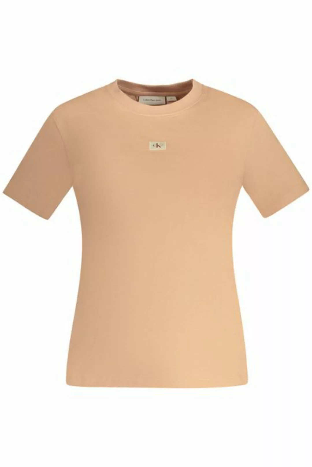 Calvin Klein Jeans T-Shirt Rosa Damen-Kurzarmshirt aus Bio-Baumwolle mit günstig online kaufen