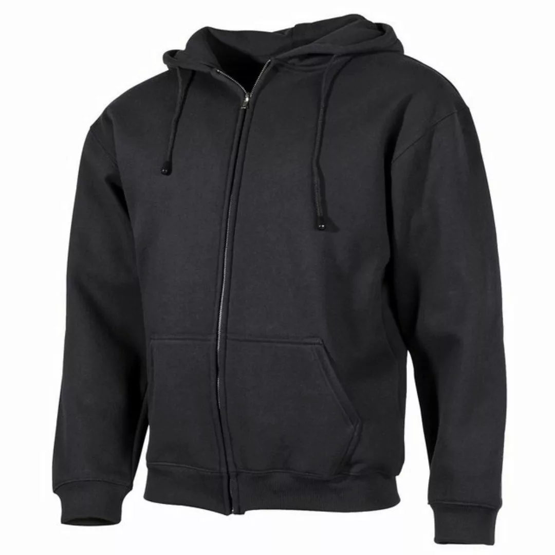 MFH Hoodie Kapuzen Sweatshirt-Jacke 340 g/m² schwarz günstig online kaufen