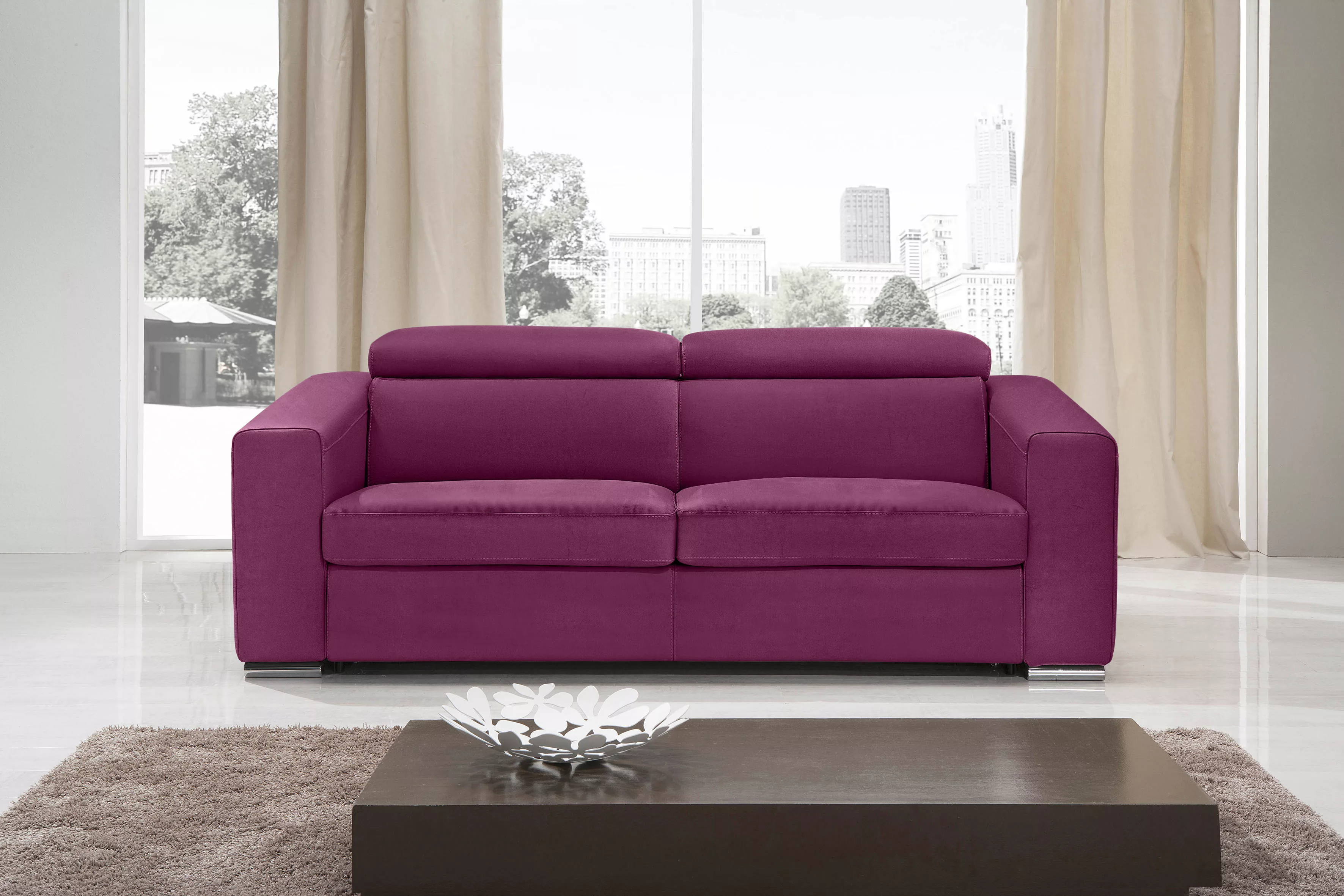 Egoitaliano Schlafsofa "Cabiria", Sofa inkl. Schlaffunktion, Kopfteile vers günstig online kaufen