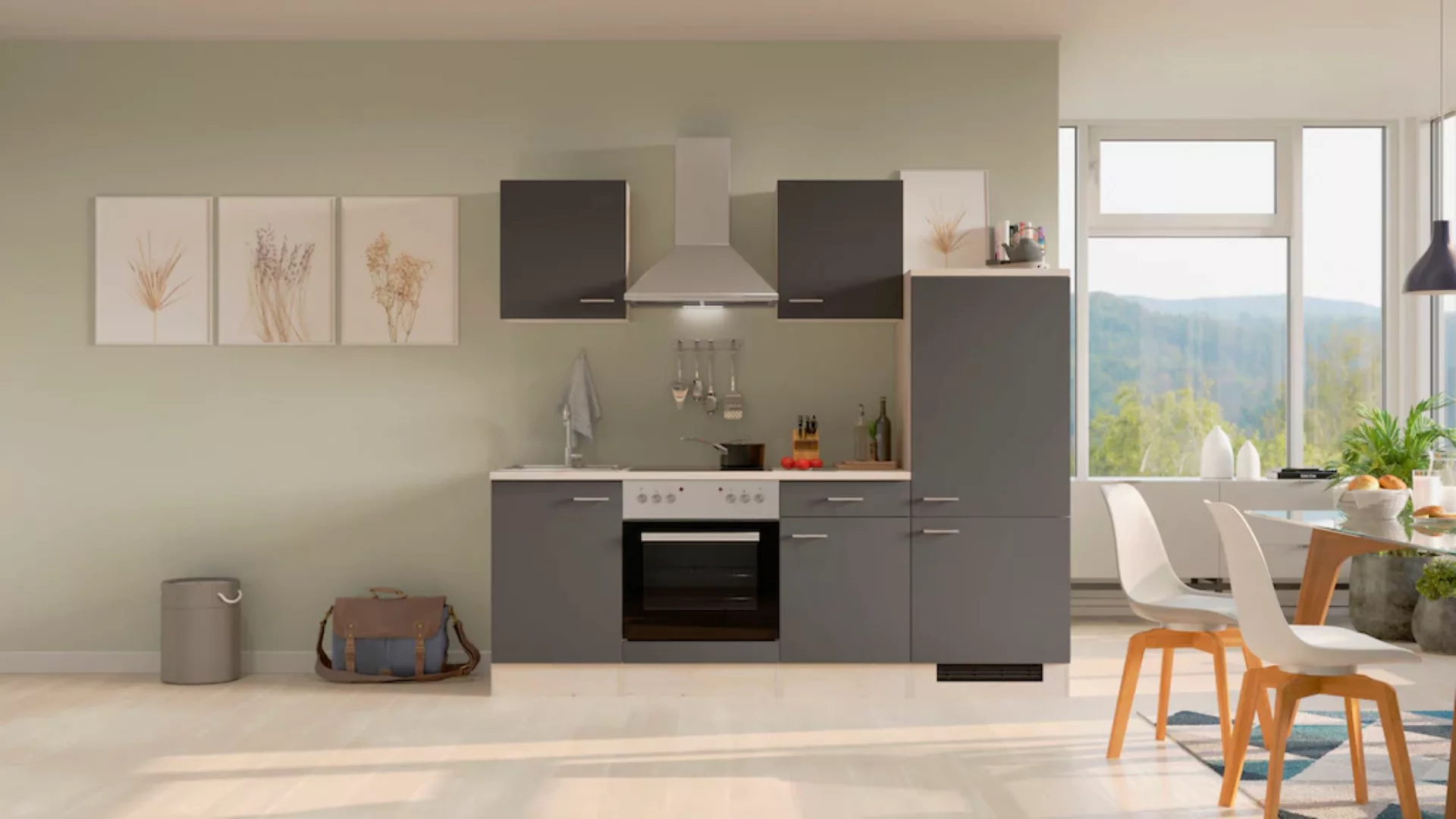 Flex-Well Küche "Morena", wahlw. mit E-Geräten, Breite 220 cm günstig online kaufen