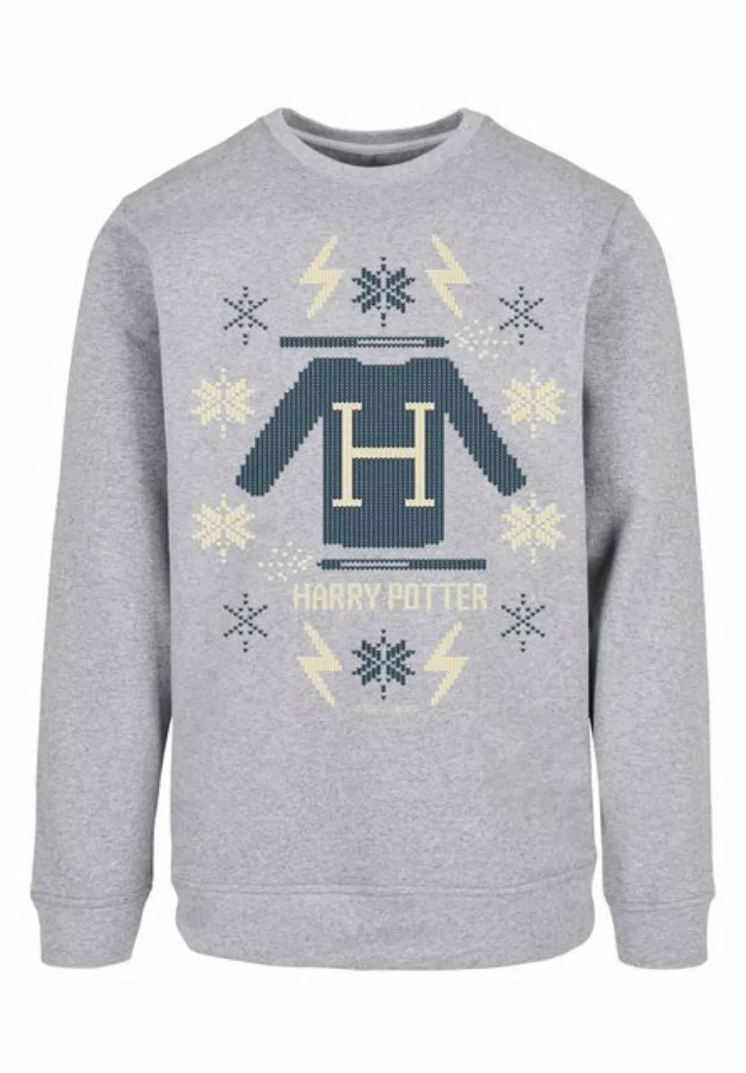 F4NT4STIC Rundhalspullover F4NT4STIC Herren Harry-Potter-Christmas-Knit wit günstig online kaufen