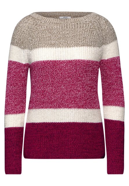 Cecil Wollpullover Mouliné stripe Pullover günstig online kaufen