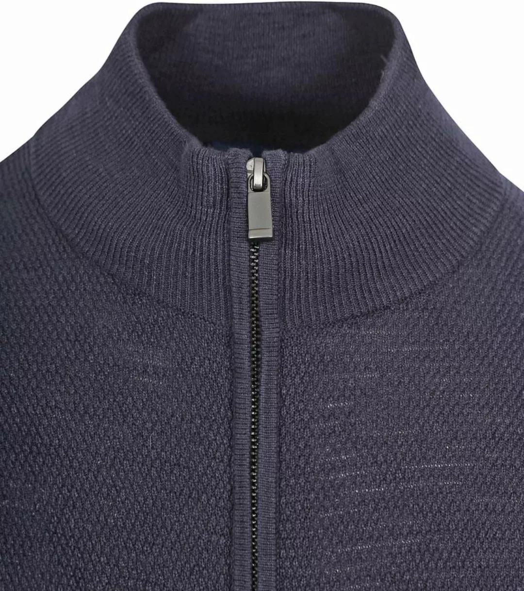 Suitable Strickjacke Struktur Navy - Größe L günstig online kaufen