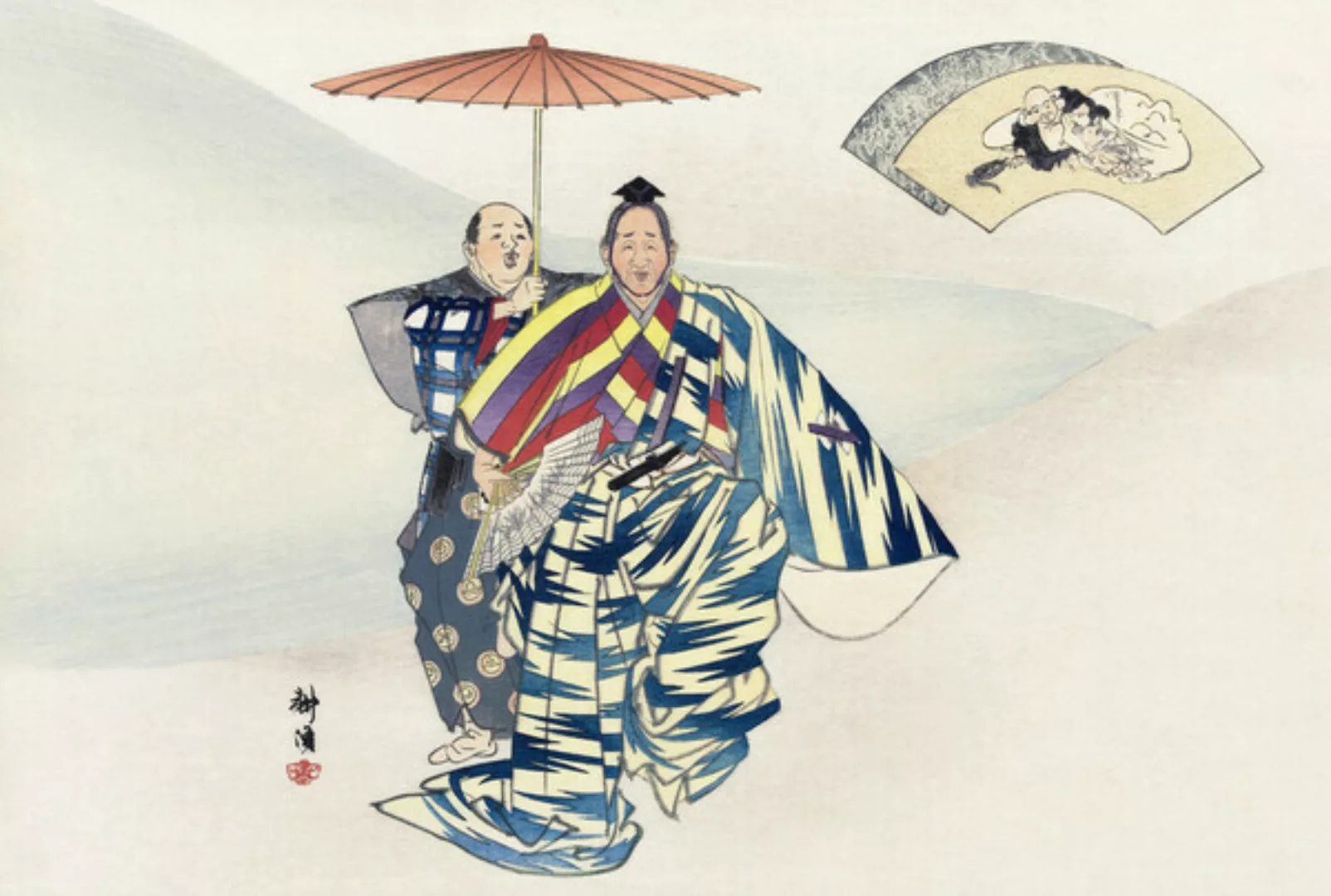 Poster / Leinwandbild - Kogyo Tsukioka: Szene Aus Suehirogari günstig online kaufen