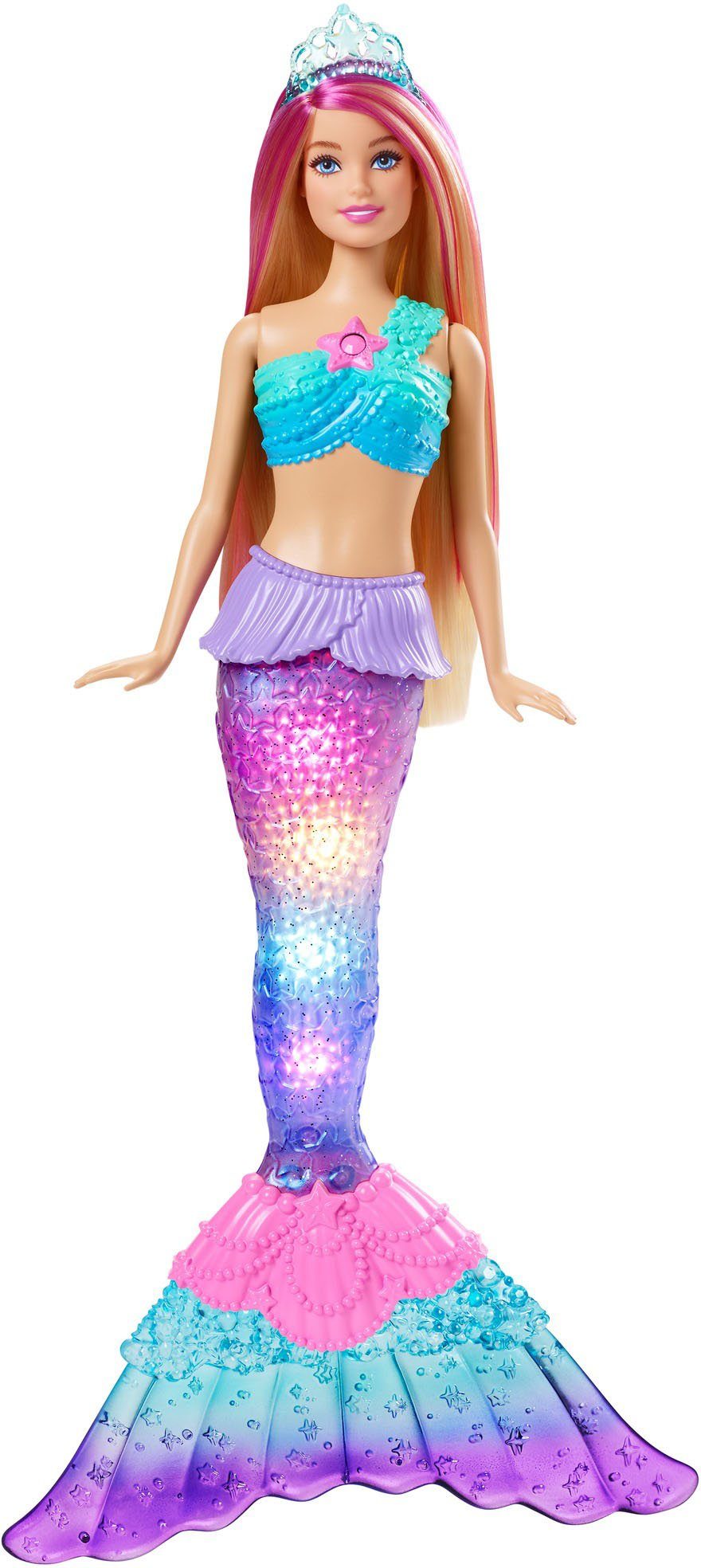 Barbie Meerjungfrauenpuppe Zauberlicht Meerjungfrau (leuchtet) günstig online kaufen