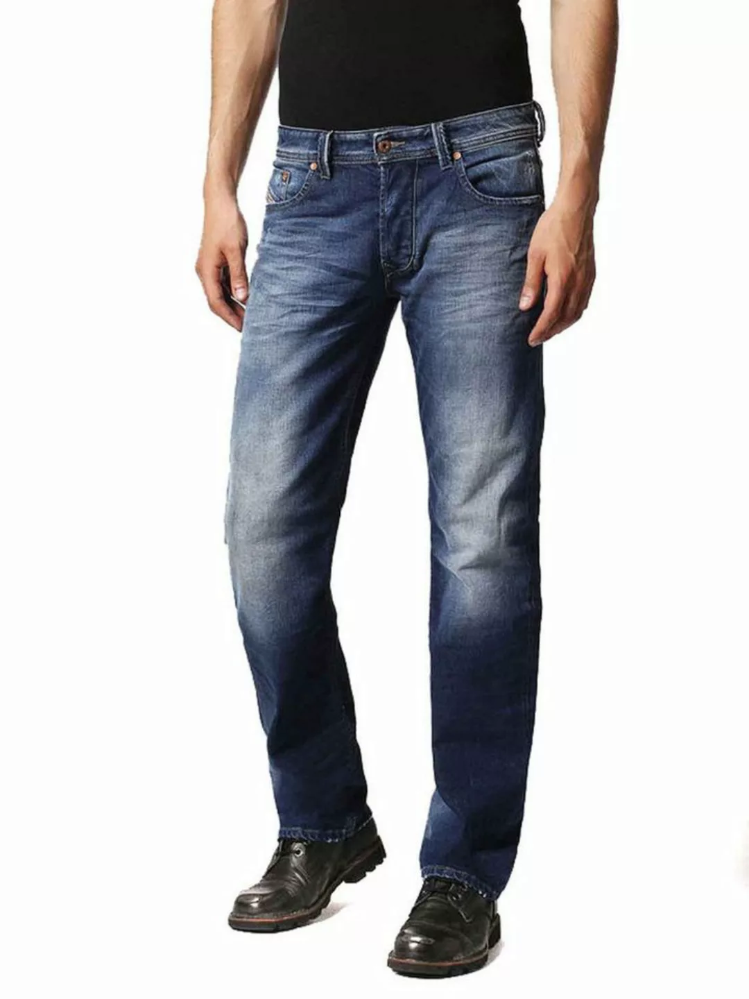 Diesel Straight-Jeans Diesel Herren Larkee 084CV Jeans Hose Regular Straigh günstig online kaufen