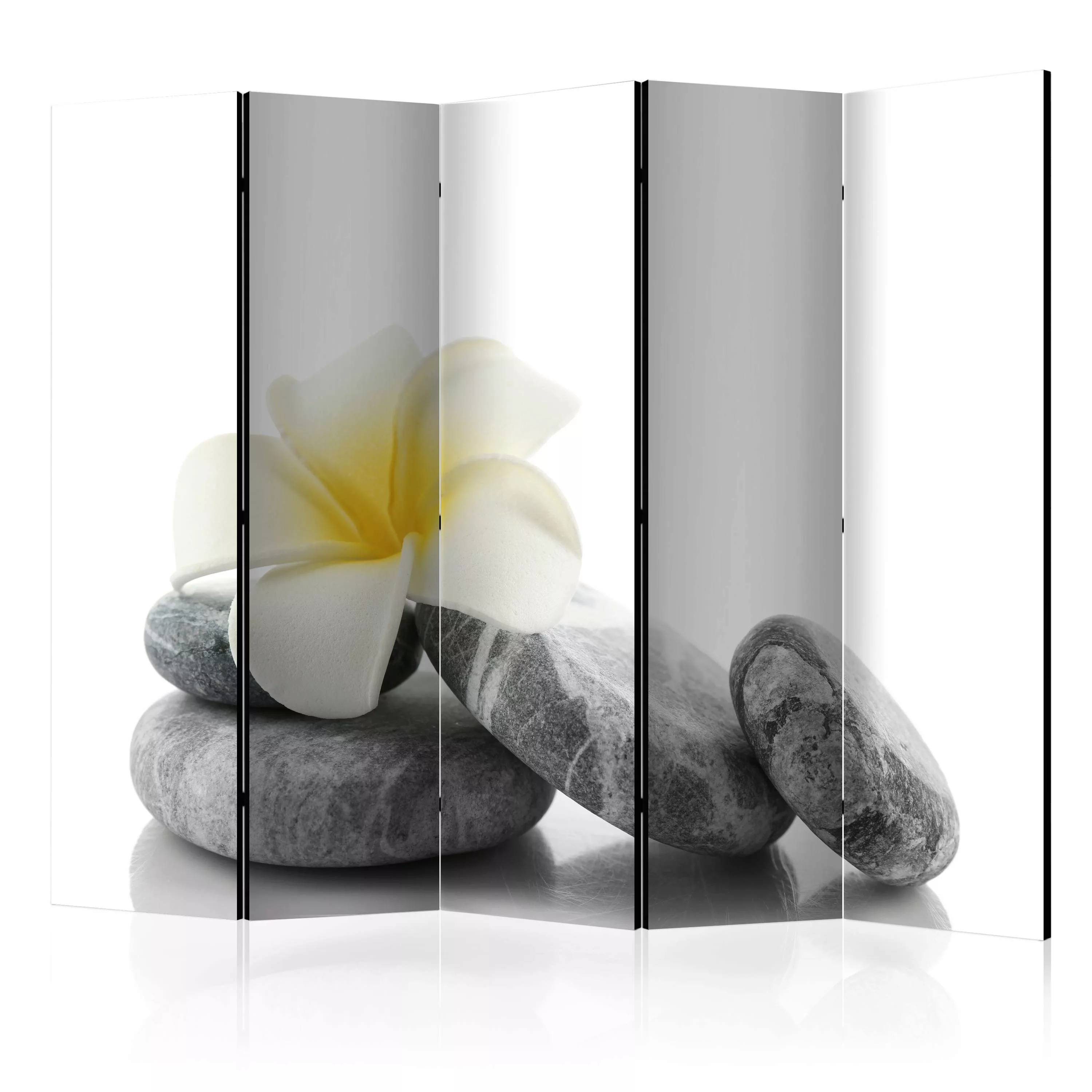 5-teiliges Paravent - White Lotus Ii [room Dividers] günstig online kaufen