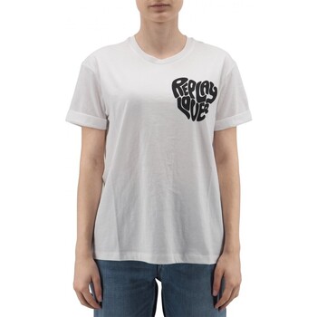 Replay  T-Shirts & Poloshirts bergroes T-Shirt aus Bio-Baumwolle günstig online kaufen