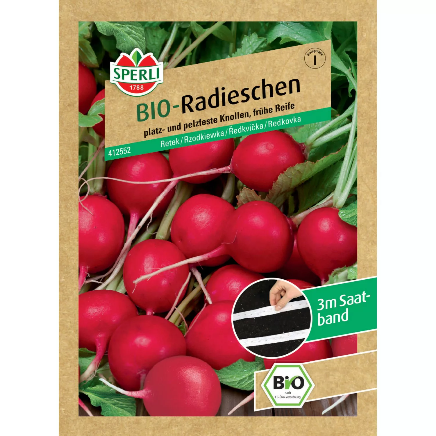 Sperli Bio Radieschen Saatband günstig online kaufen