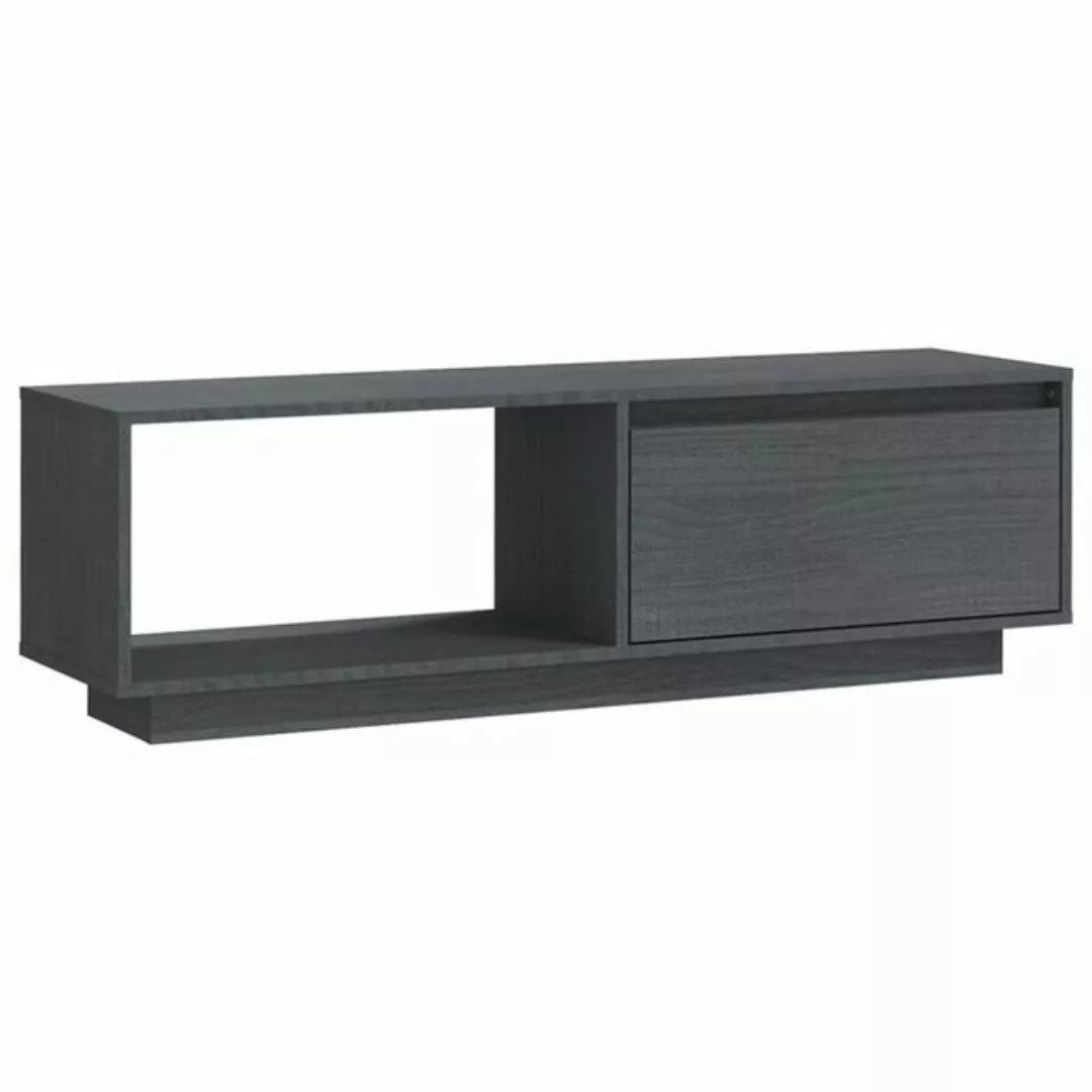 furnicato TV-Schrank Grau 110x30x33,5 cm Massivholz Kiefer (1-St) günstig online kaufen