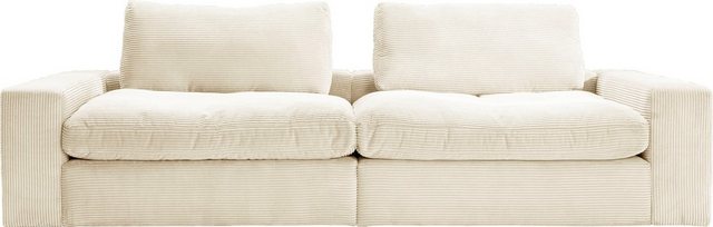 alina Big-Sofa "Sandy", 296 cm breit und 123 cm tief, in modernem Cordstoff günstig online kaufen