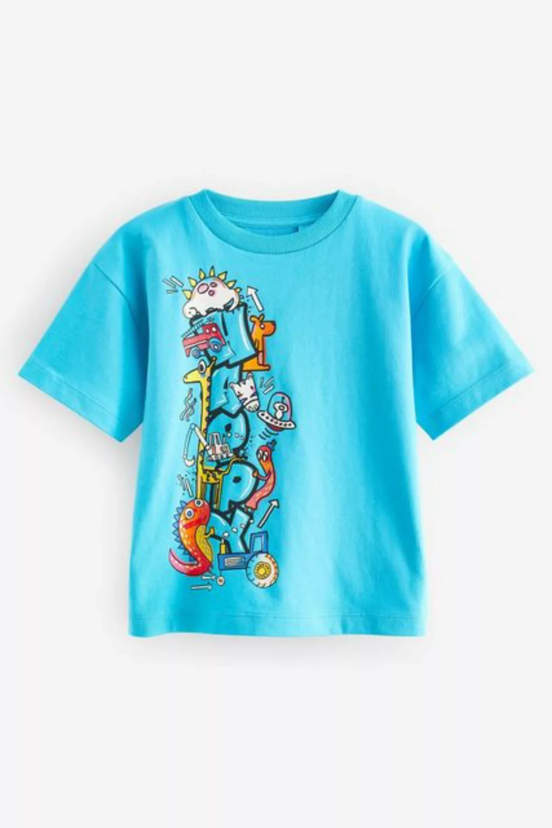 Next T-Shirt Kurzarm-T-Shirt mit Graffiti-Print (1-tlg) günstig online kaufen