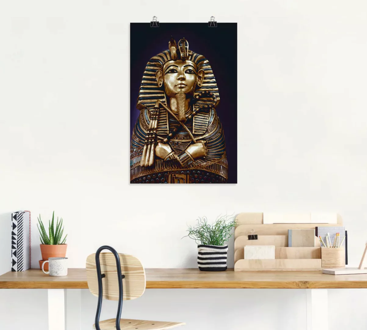 Artland Wandbild "Grabbüste von König Tutanchamun", Menschen, (1 St.) günstig online kaufen