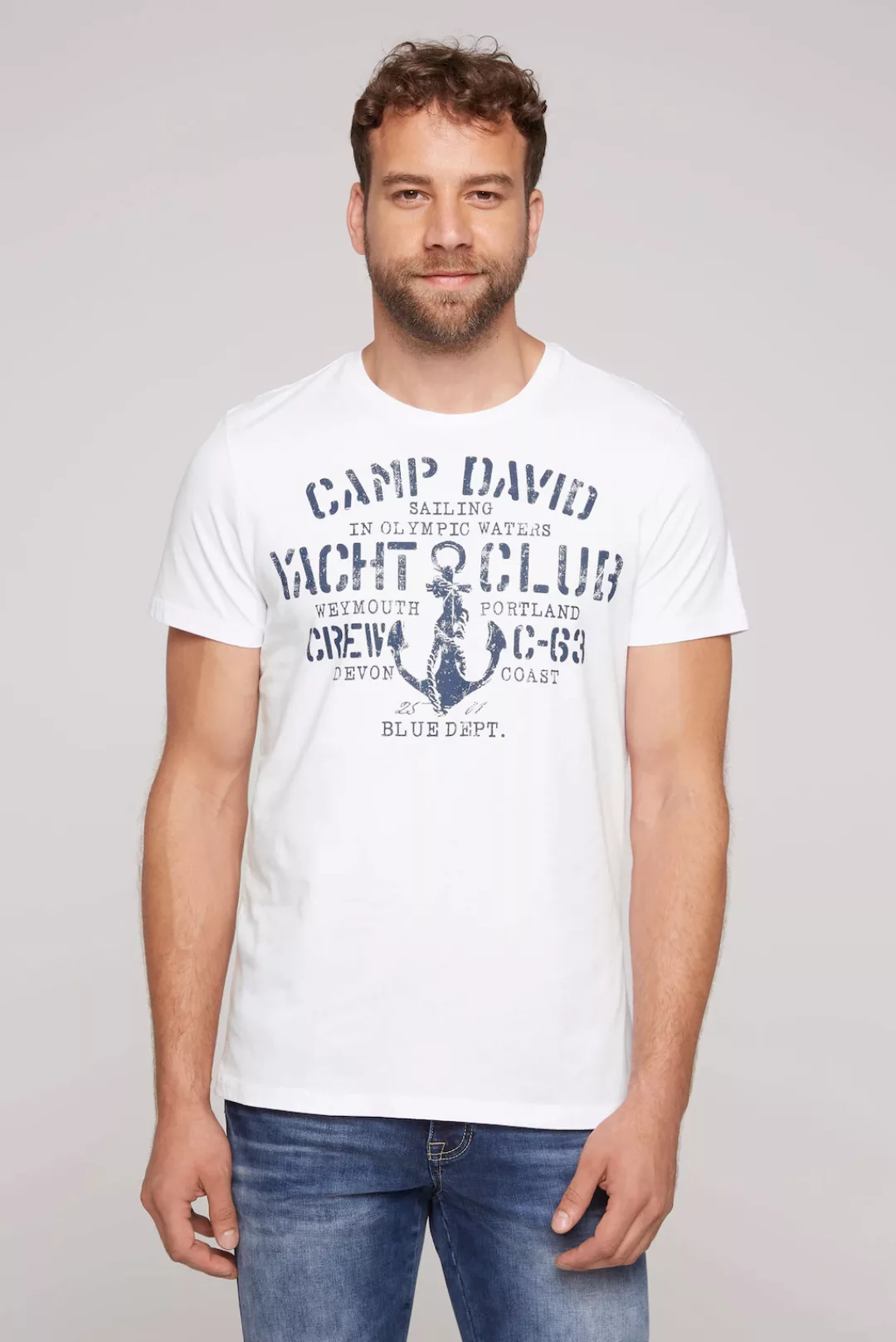 CAMP DAVID Rundhalsshirt, aus Baumwolle günstig online kaufen