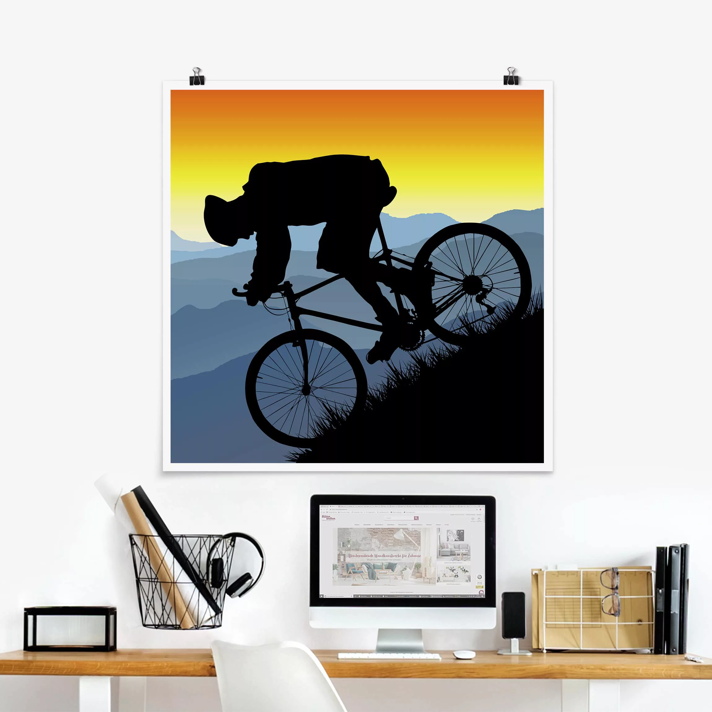 Poster - Quadrat Downhill günstig online kaufen