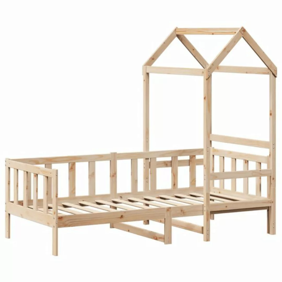 vidaXL Bett Tagesbett mit Dach 90x200 cm Massivholz Kiefer günstig online kaufen
