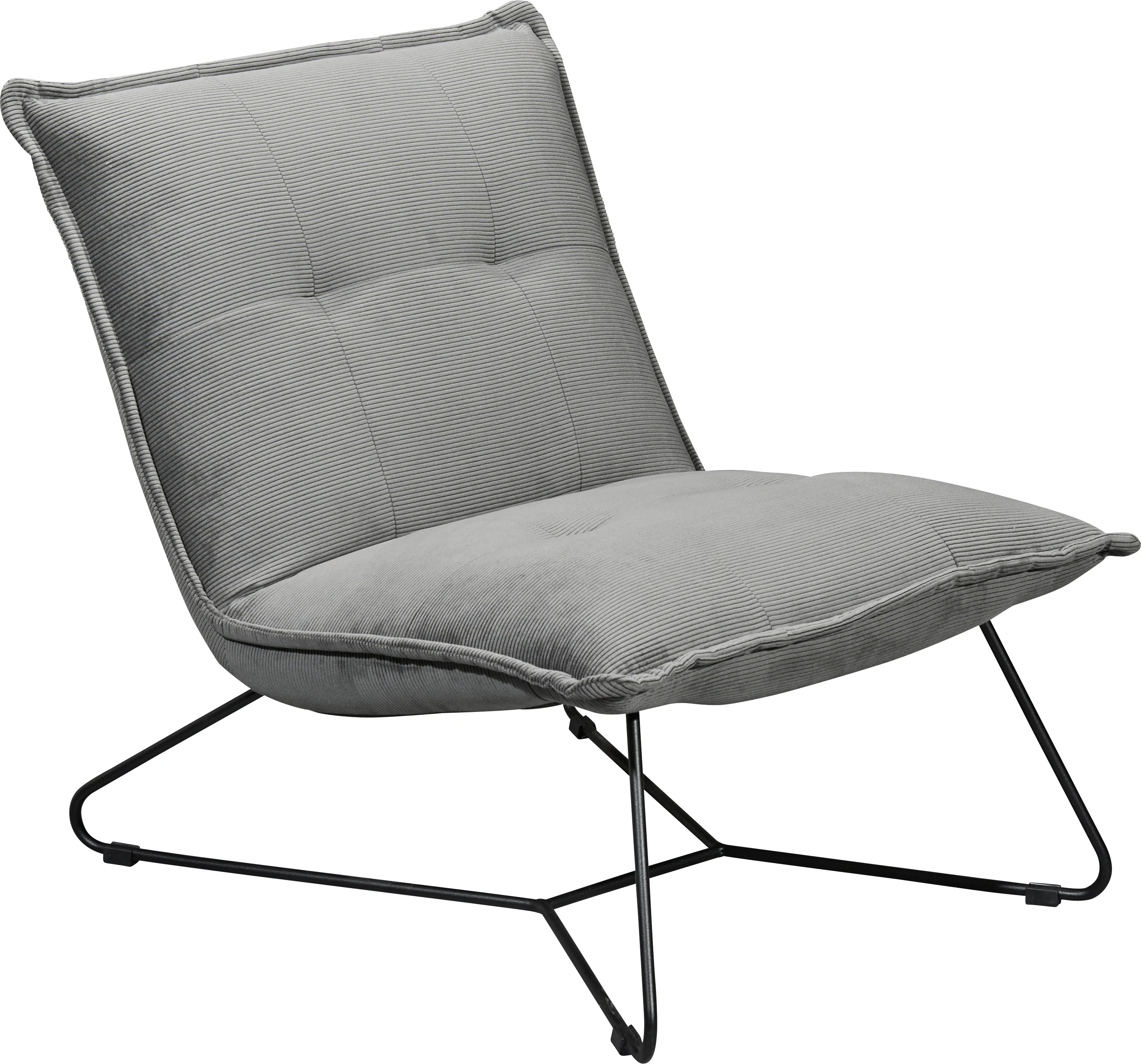 ED EXCITING DESIGN Sessel "Vico", mit Design-Gestell aus schwarzem Metall, günstig online kaufen