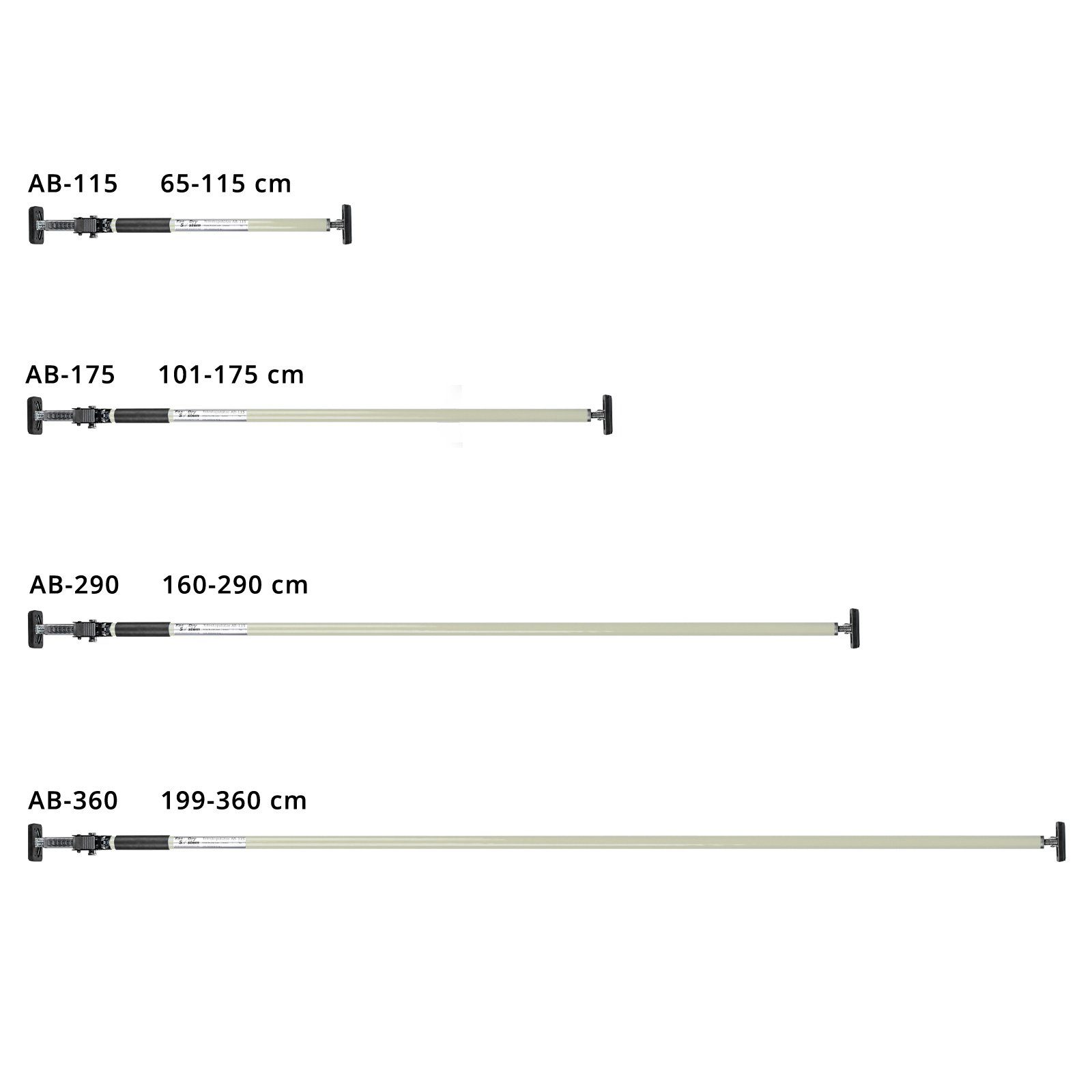 ALLEGRA Stützelement Montagestütze, Teleskopstange AB-175 (weiß), günstig online kaufen
