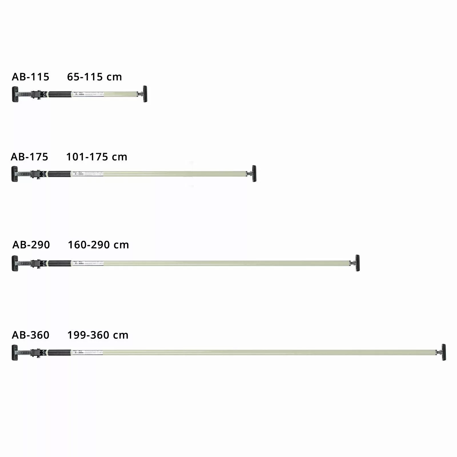 ALLEGRA Stützelement Montagestütze, Teleskopstange AB-175 (weiß), günstig online kaufen
