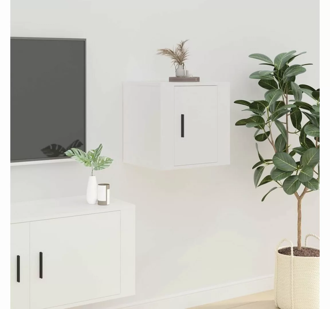 vidaXL TV-Schrank TV-Wandschrank Weiß 40x34,5x40 cm (1-St) günstig online kaufen