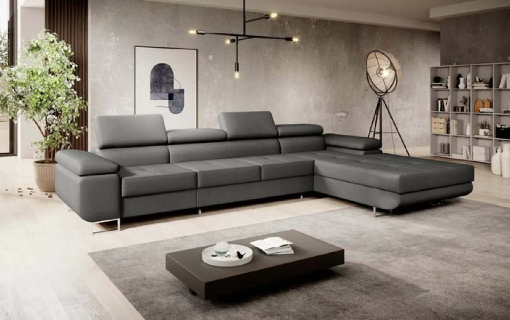 Luxusbetten24 Schlafsofa Designer Sofa Calvera Maxi, mit Stauraum und Schla günstig online kaufen