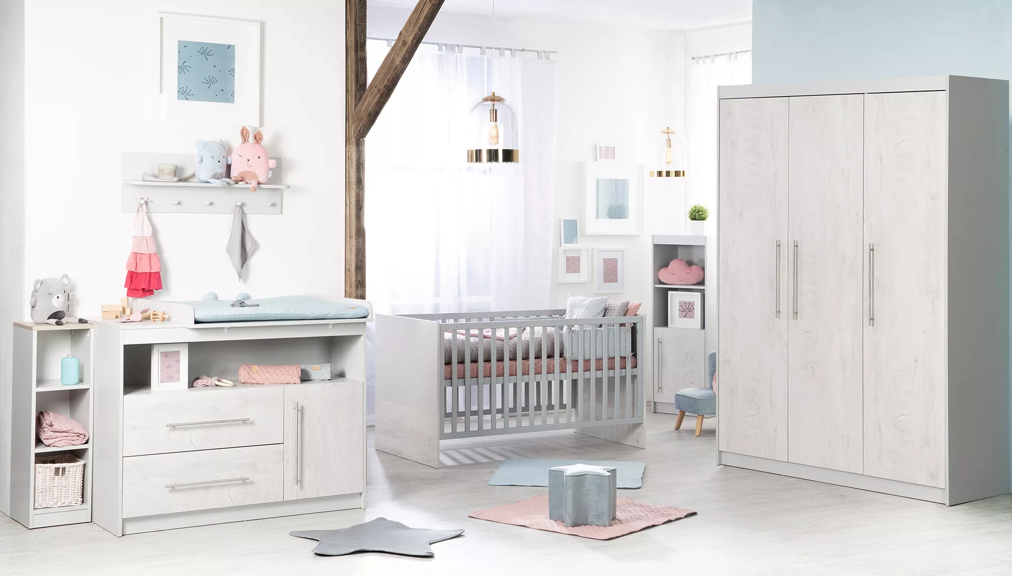 home24 Babyzimmer-Set Maren 2 II (3-teilig) günstig online kaufen