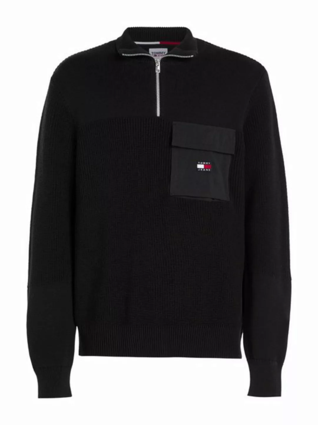 Tommy Jeans Troyer TJM REG MIX FABRIC TECH SWEATER günstig online kaufen