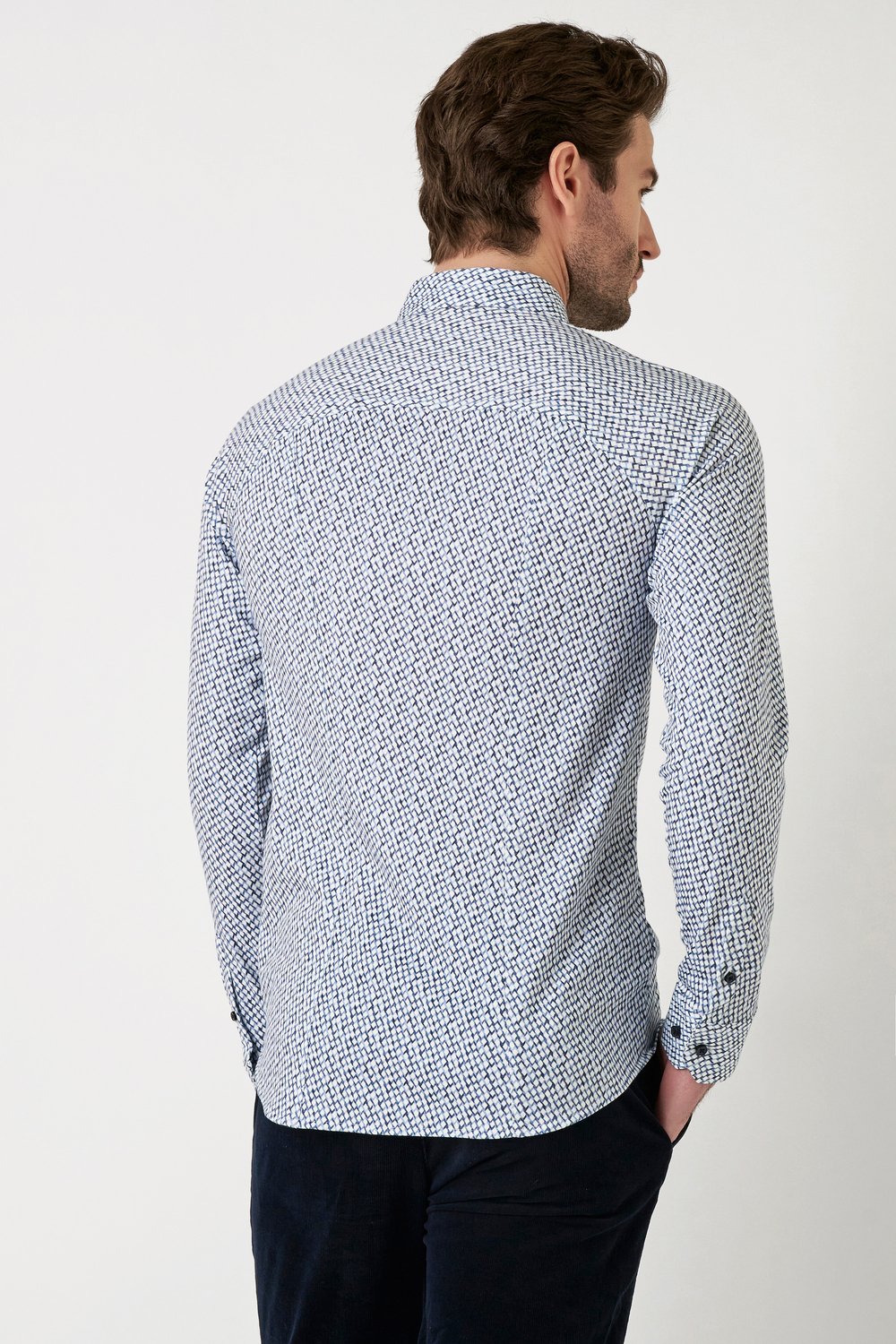 DESOTO Langarmhemd "Jerseyhemd Casual Kent langarm", Flexibler Stretch, mit günstig online kaufen