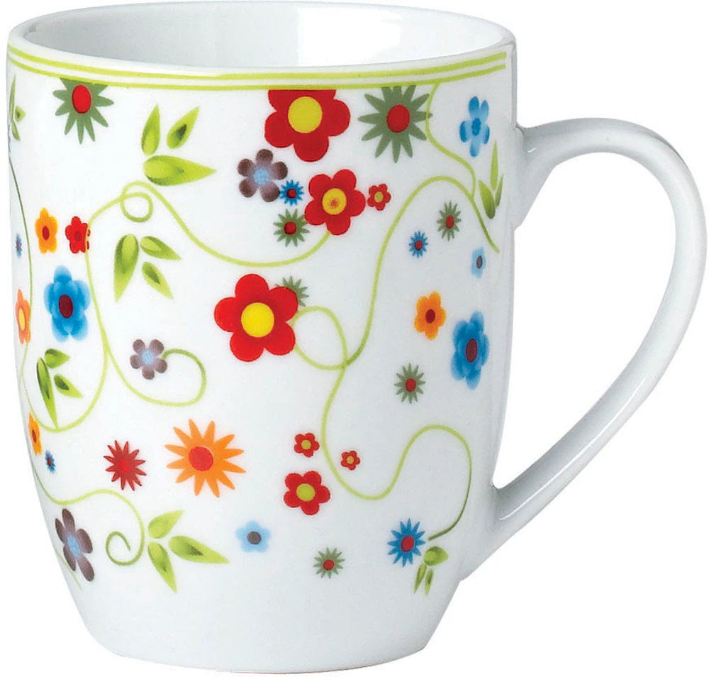 van Well Becher »Vario Flower«, (Set, 6 tlg., 6 Kaffeebecher 300ml), spülma günstig online kaufen