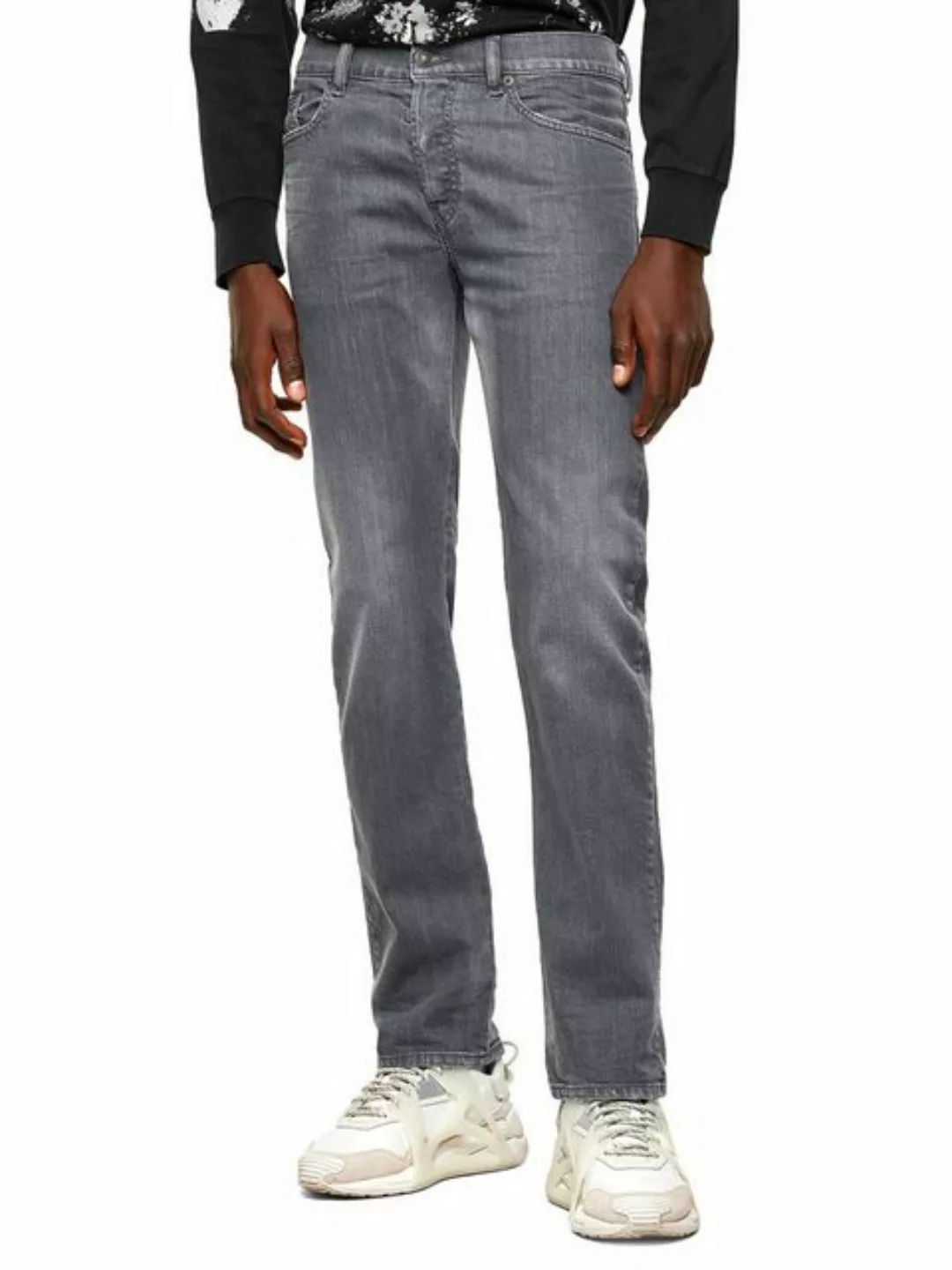Diesel Straight-Jeans Straight Stretch Hose Grau - D-Mihtry 009PB günstig online kaufen