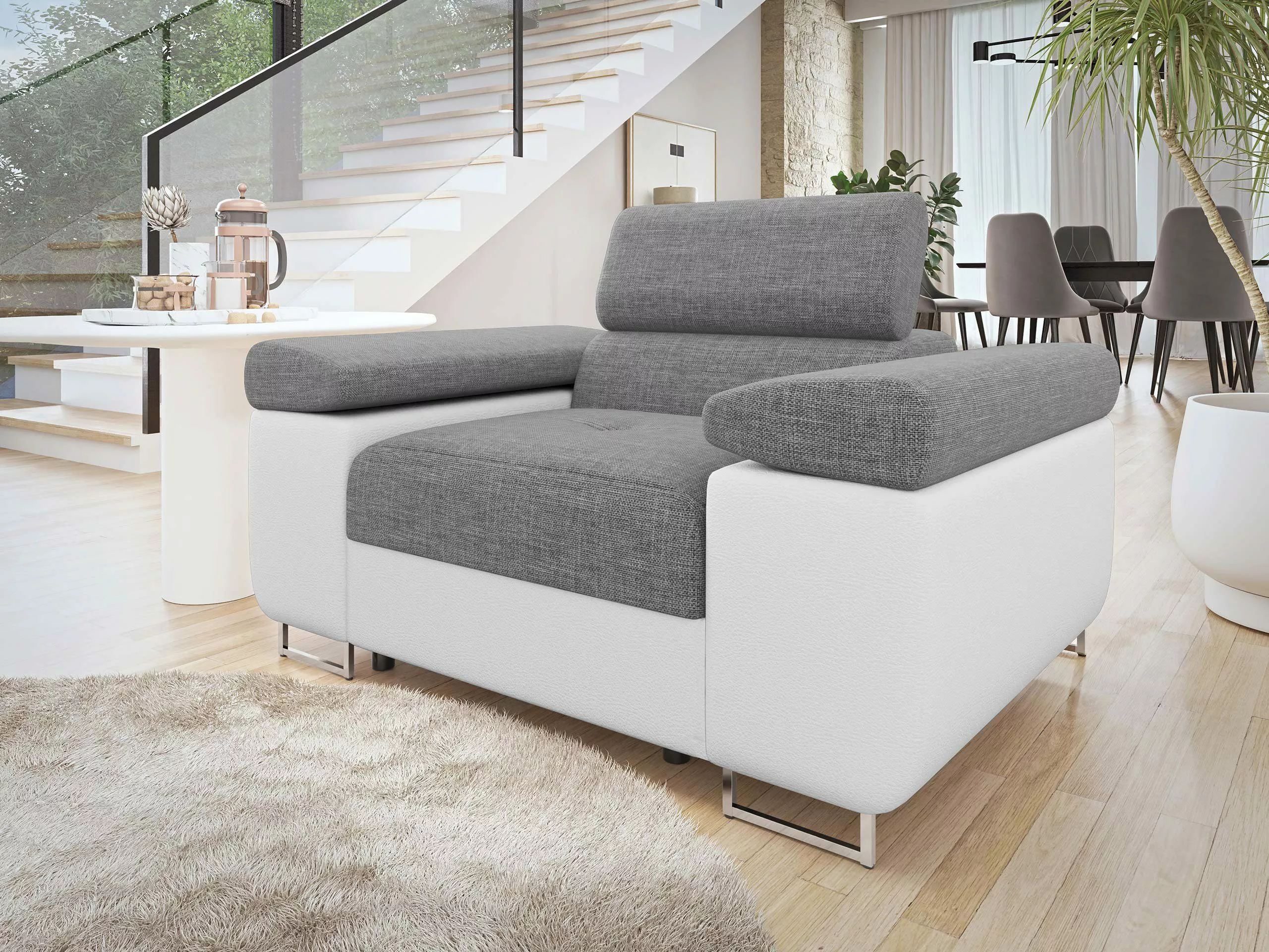 MIRJAN24 Sessel Torezio, Einstellbare Kopfstützen, 134x102x70-90 günstig online kaufen