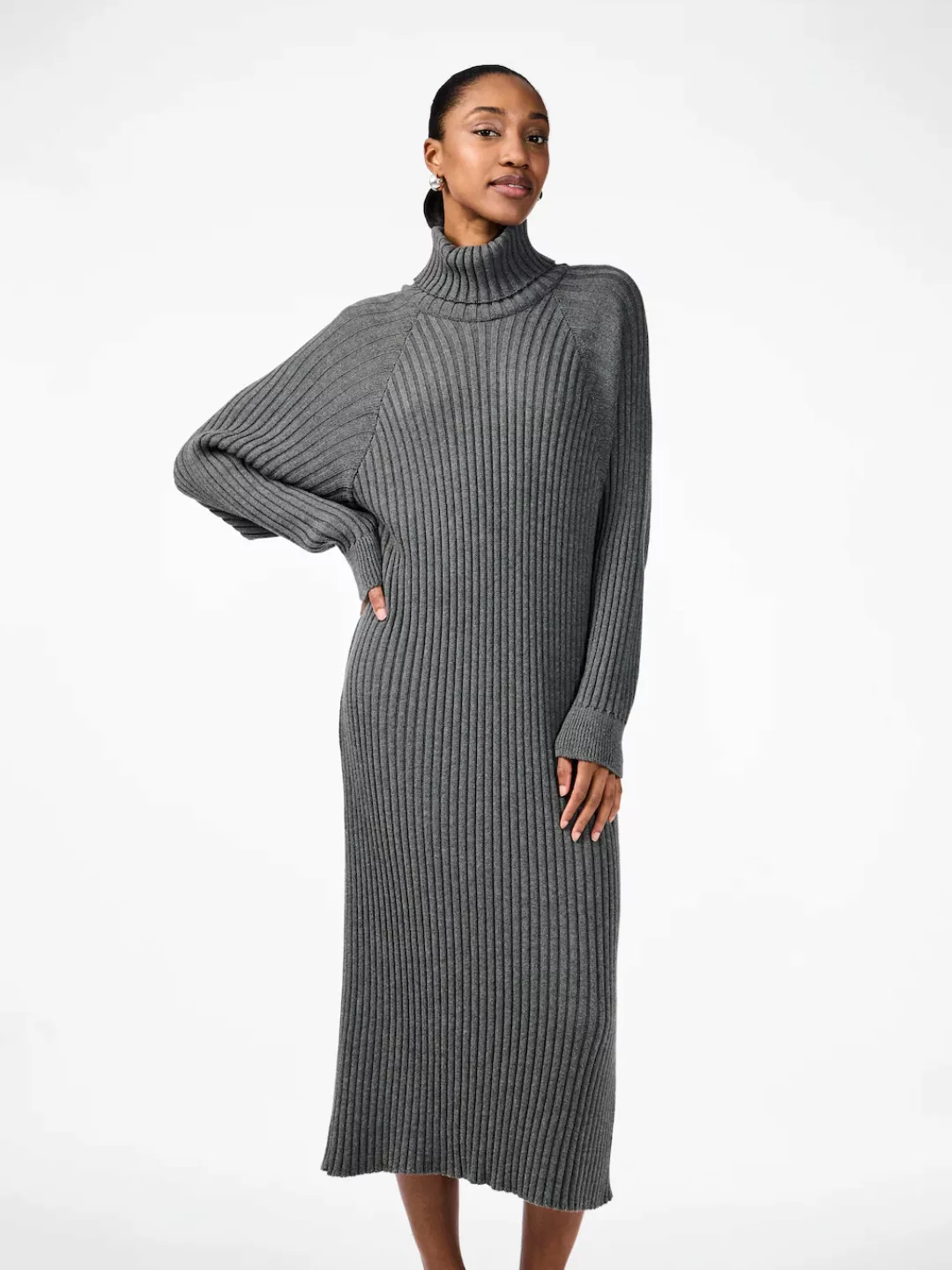 Y.A.S Strickkleid "YASMAVI KNIT MIDI ROLLNECK DRESS" günstig online kaufen