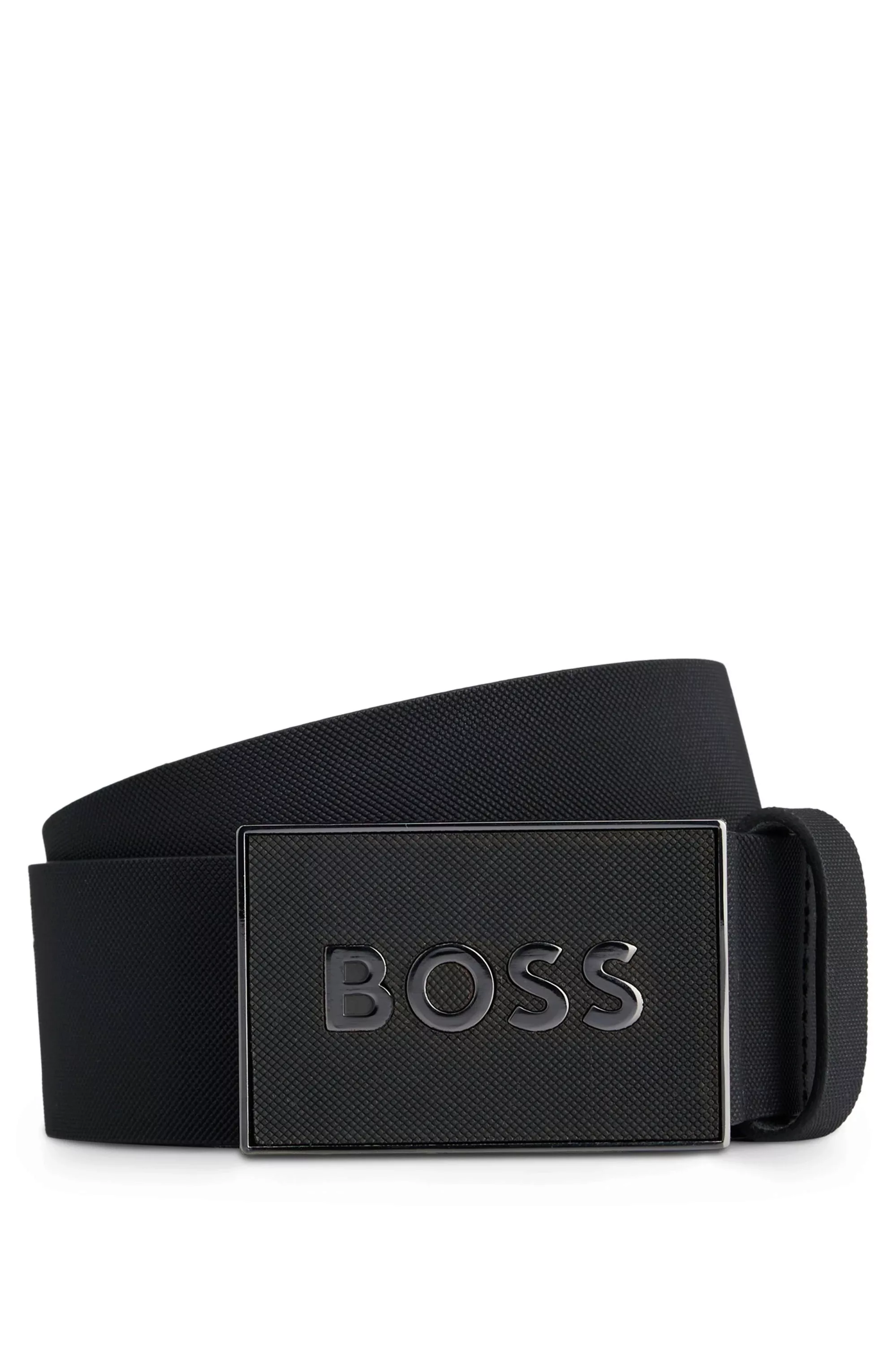 BOSS Ledergürtel "Boss Icon-S1 Sz40", mit großem BOSS Schriftzug auf der Sc günstig online kaufen