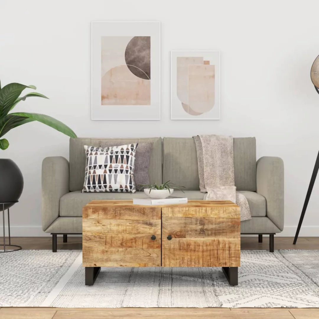 Vidaxl Couchtisch 80x50x40 Cm Massivholz Mango & Holzwerkstoff günstig online kaufen
