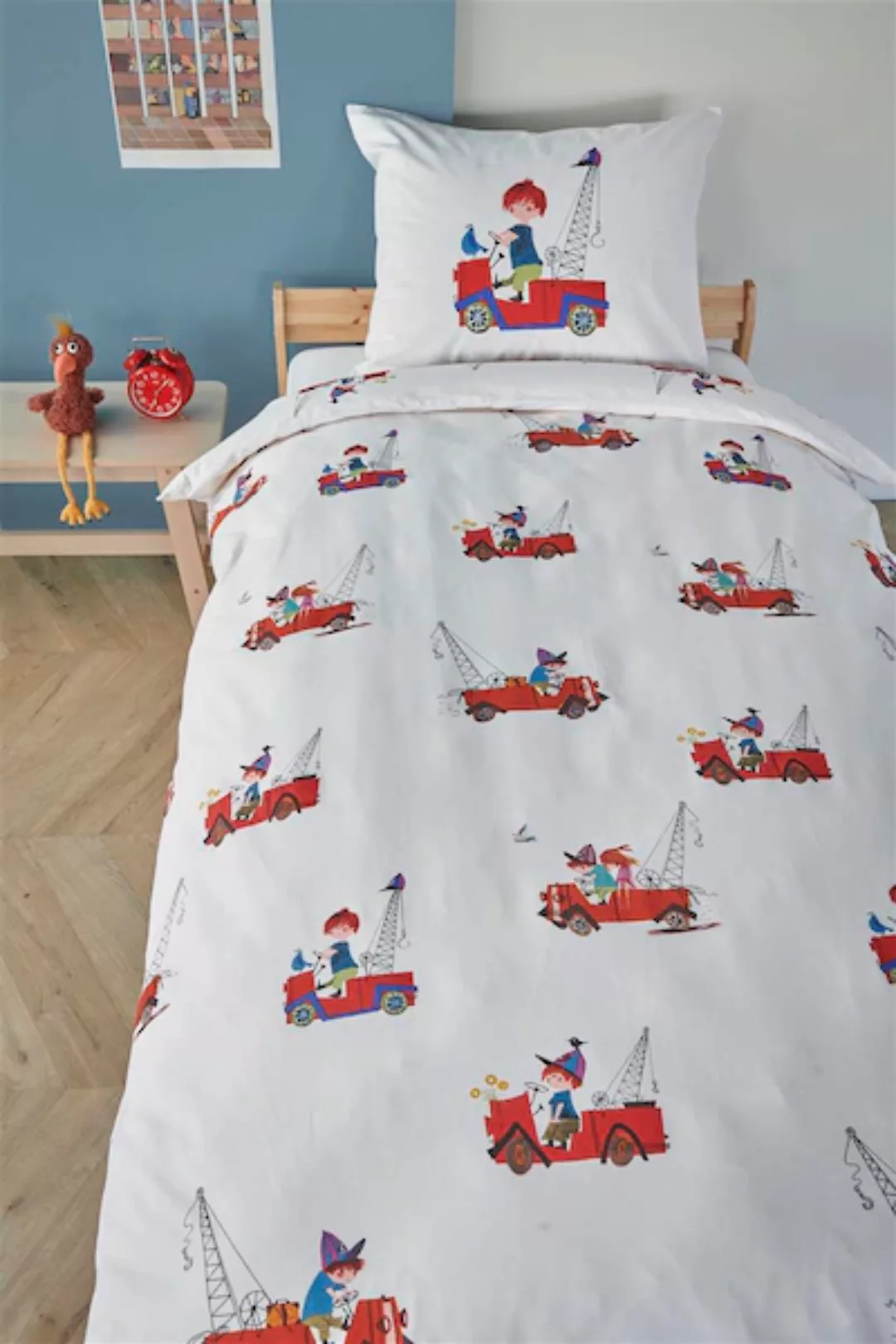Beddinghouse x Fiep Amsterdam Kinderbettwäsche »Kranwagen« günstig online kaufen