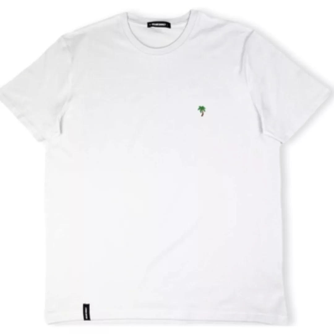 Organic Monkey  T-Shirts & Poloshirts Palm Tree T-Shirt - White günstig online kaufen