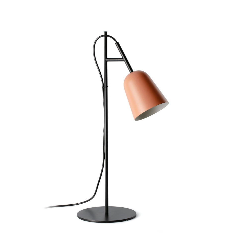 Tischlampe Studio, rosa/schwarz, Stahl, Höhe 55 cm günstig online kaufen