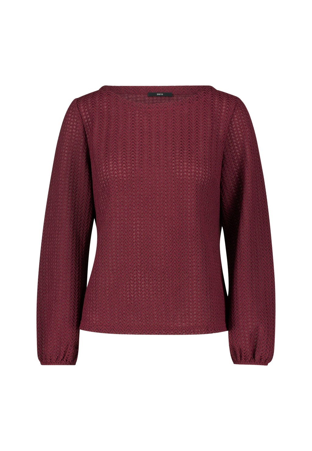 Zero Kurzarmshirt "zero Damen Strukturshirt mit Rundausschnitt", (1 tlg.), günstig online kaufen