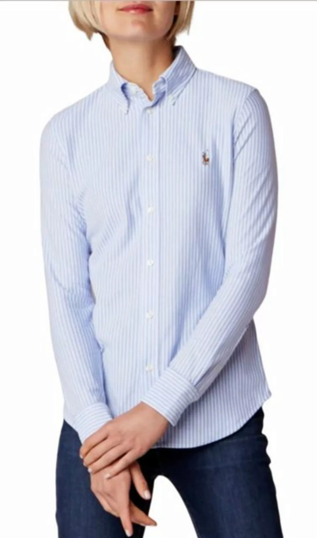 Polo Ralph Lauren Streifenhemd Bluse Heidi Washed Oxford Cotton Hemd Shirt günstig online kaufen